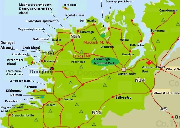 1 Mile From Dungloe, 2bdrm Max3 Adults * דונגול